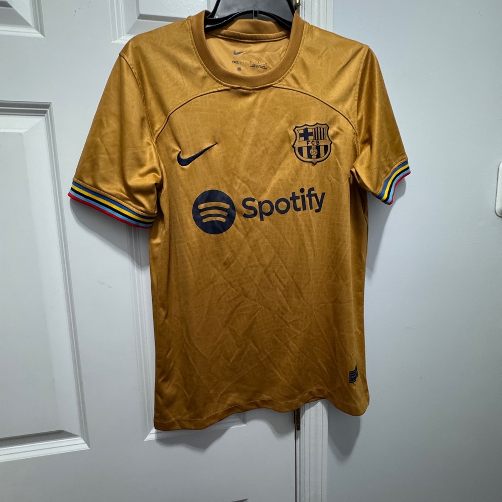 Nike size s Barcelona away game soccer jersey